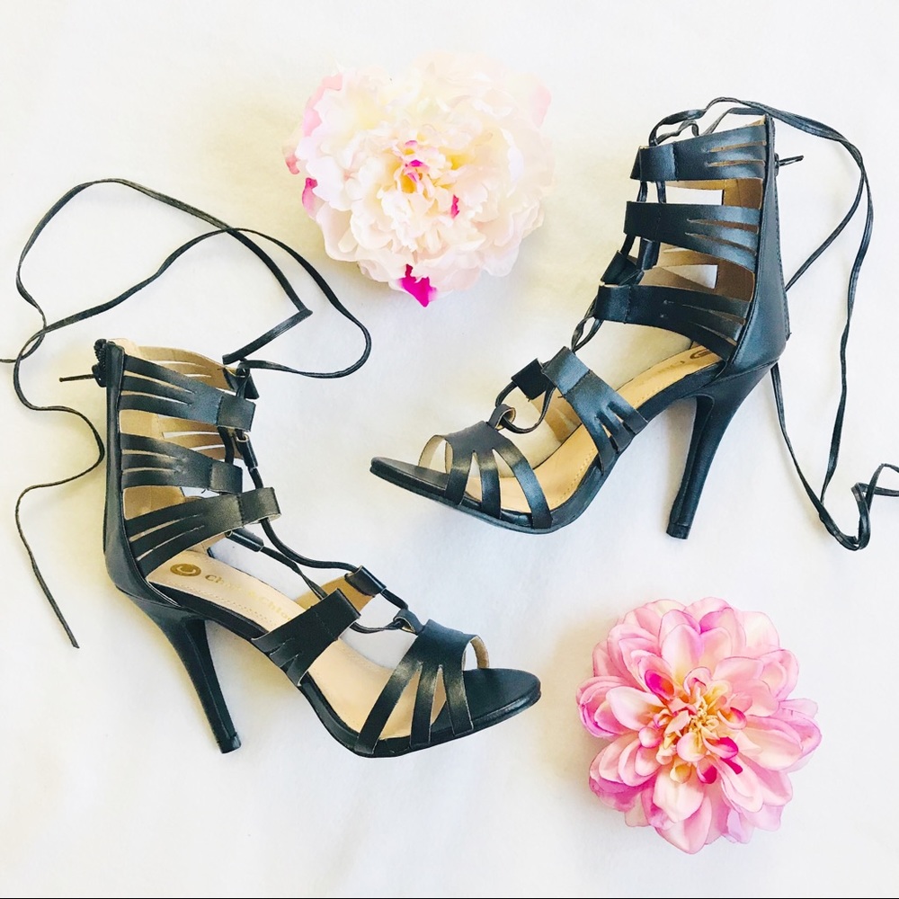 Lace up Gladiator Heels